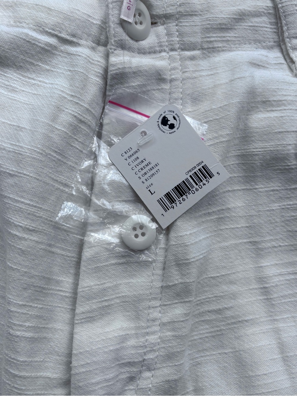 NWT Free People Women's Cream Cargo Cotton Pants. Bay to breaker Pants - Picture 6 of 15